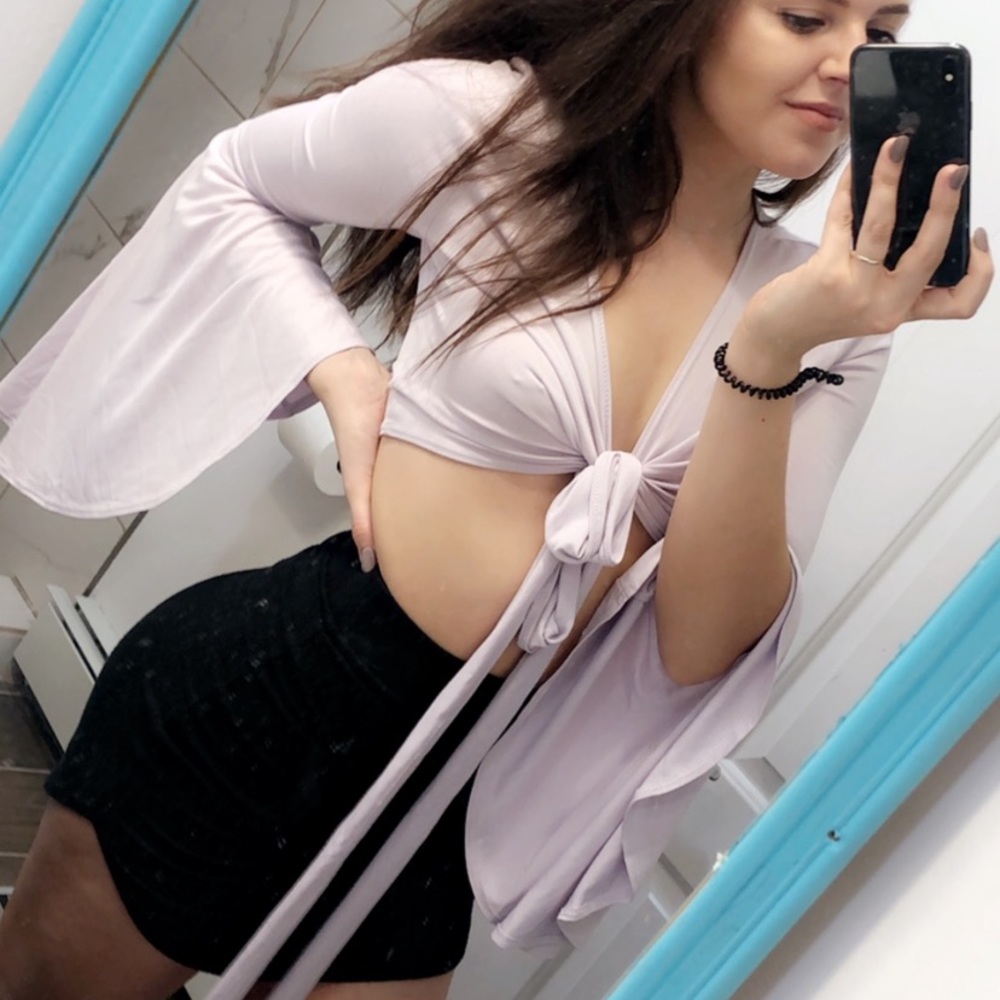 Lavender Tie top